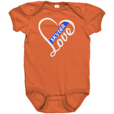Personalized Thin Blue Line Love Onesie