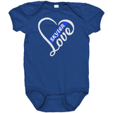 Personalized Thin Blue Line Love Onesie