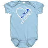 Personalized Thin Blue Line Love Onesie