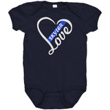Personalized Thin Blue Line Love Onesie