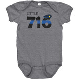 Personalized Blue Line Onesie - Type 2