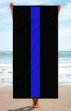 Thin Blue Line Beach Towel - Type 3