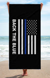 Back the Blue - Thin Blue Line Beach Towel