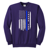 Youth "Thank You" Thin Blue Line Sweatshirt - Kids