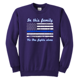 Youth "In this family, no-one fights alone" Sweatshirt - Kids