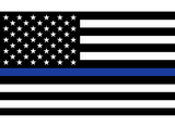 Thin Blue Line Flag Sticker/Decal