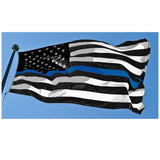 Thin Blue Line American Flag - 3 x 5 Foot Flag With Grommets