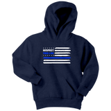 "Respect this Line" - Thin Blue Line Kids Hoodie