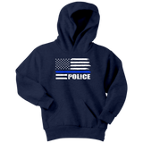 Police - Thin Blue Line - Kids Hoodie