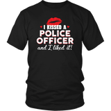 "I Kissed A Police Officer" - Red lips - Shirt + Hoodies