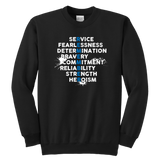 "REMEMBER" Thin Blue Line Kids Sweatshirt