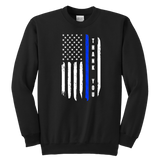 Thank You - Thin Blue Line Kids Sweatshirt