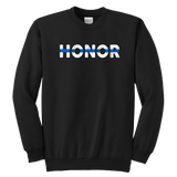 "Honor" - Thin Blue Line Kids Sweatshirt