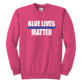 Youth "Blue Lives Matter" Sweatshirt - Kids