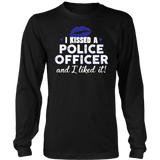 "I Kissed A Police Officer" - Blue lips - Shirt + Hoodies
