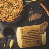 Thin Blue Line - Wood Cutting Board