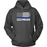 Police - Thin Blue Line Flag - Hoodie