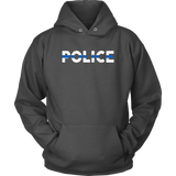 "POLICE" - Thin Blue Line Hoodies