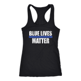 Blue Lives Matter - Women's Racerback Tank Top