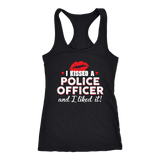 I Kissed A Police Officer - Women's Racerback Tank Top