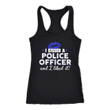 I Kissed A Police Officer - Women's Racerback Tank Top