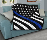 Thin Blue Line Quilt - Type 2