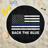 Back the Blue - Thin Blue Line Beach Blanket