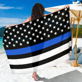 Thin Blue Line Flag Sarong