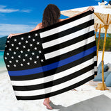 Thin Blue Line Flag Sarong