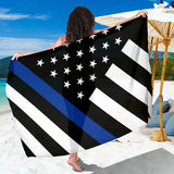 Thin Blue Line Flag Sarong
