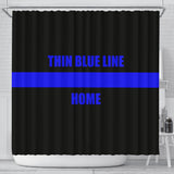 Thin Blue Line HOME - Shower Curtain