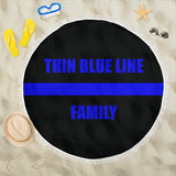 Thin Blue Line Family - Beach Blanket
