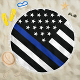 Thin Blue Line Beach Blanket - Type 1