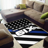 We Got Your Six - Thin Blue Line Rug