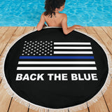Back the Blue - Thin Blue Line Beach Blanket