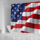 American Flag Shower Curtain