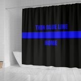 Thin Blue Line HOME - Shower Curtain
