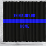 Thin Blue Line HOME - Shower Curtain