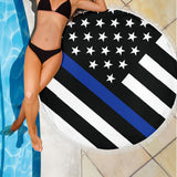 Thin Blue Line Beach Blanket - Type 1
