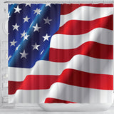 American Flag Shower Curtain