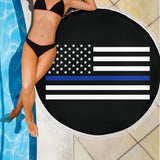 Thin Blue Line Beach Blanket - Type 2