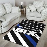 We Got Your Six - Thin Blue Line Rug