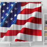 American Flag Shower Curtain