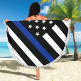 Thin Blue Line Beach Blanket - Type 1