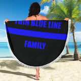 Thin Blue Line Family - Beach Blanket