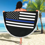 Thin Blue Line Beach Blanket - Type 2