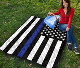 Thin Blue Line Quilt - Type 1