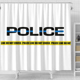 POLICE - Thin Blue Line Shower Curtain