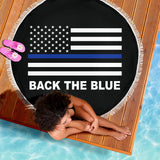 Back the Blue - Thin Blue Line Beach Blanket