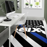 We Got Your Six - Thin Blue Line Rug